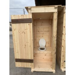 Műanyag ülőkés kerti WC