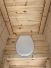 Műanyag ülőkés kerti WC