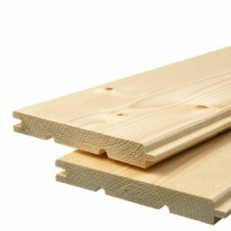 Lambéria 15 x 121 B minőség, " U "profil lucfenyőből