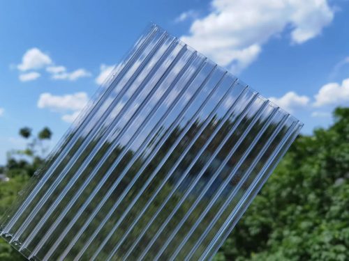 Víztiszta ULTRA polikarbonát lemez 2 kamrás, extra erős két oldalon UV védett 10mm