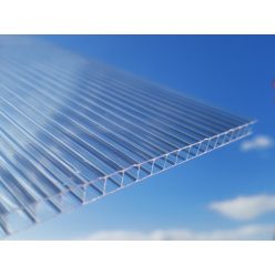   Víztiszta Strong polikarbonát lemez, egy oldalon UV védett, 6mm