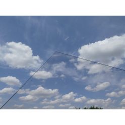   Víztiszta tömör polikarbonát lemezek, két oldalon UV védelemmel, 1000x2050 mm (1/3 tábla)